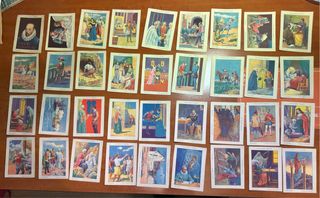 COLECCION COMPLETA CROMOS VIDA DE CERVANTES 