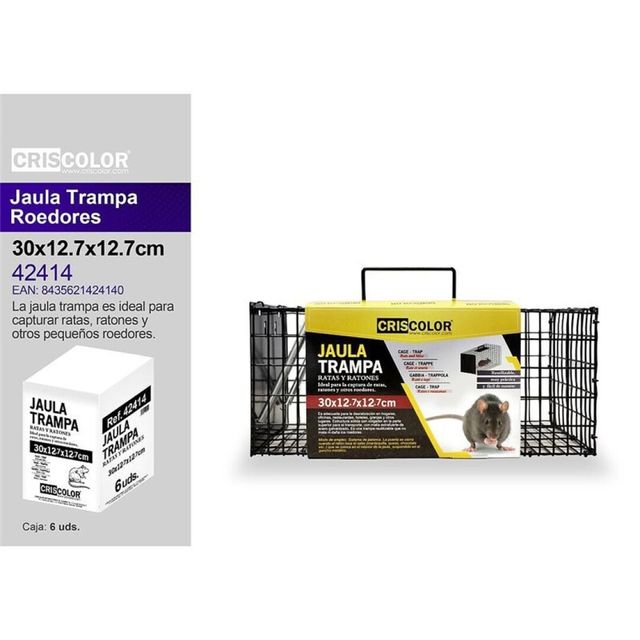 Jaula grande ratas soltar en campo