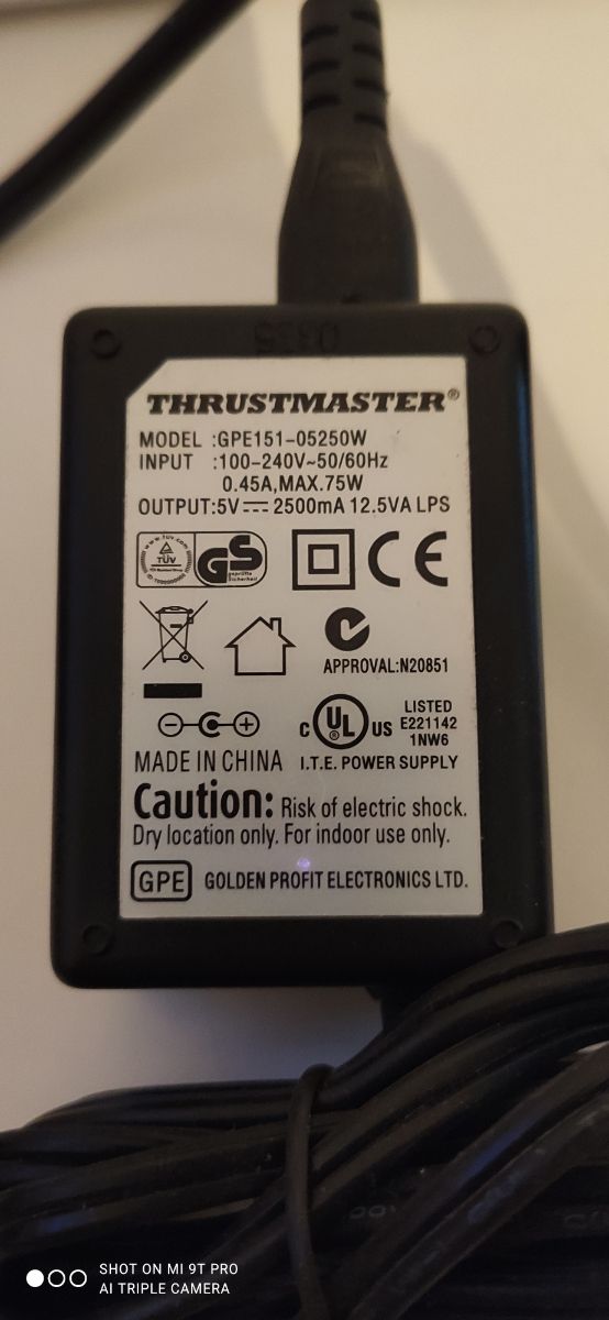 Alimentatore Trustmaster GPE 151-05250W