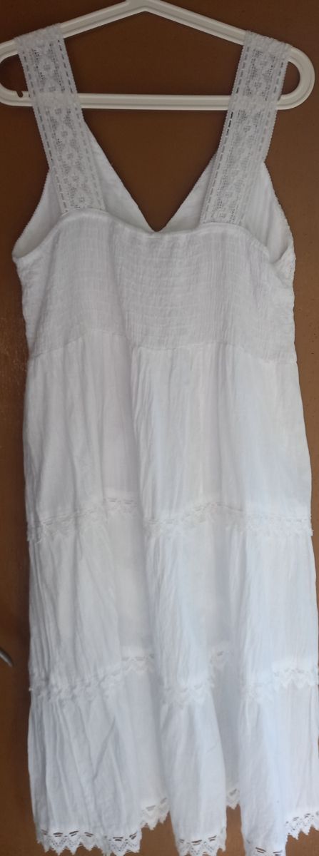 Vestido blanco algodón