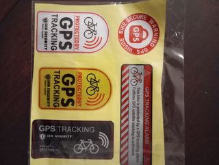 Adhesivos GPS para bicicleta