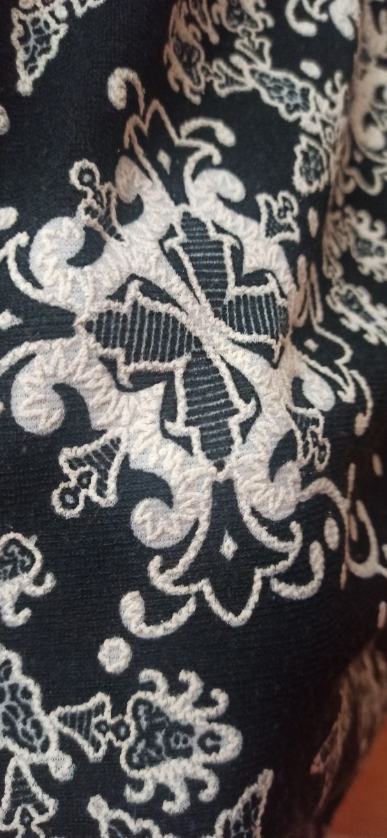 Falda recta de punto con goma cintura