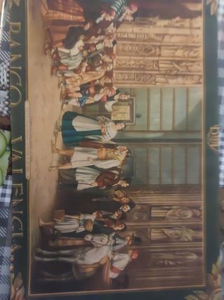 Lamina banco de valencia vintage