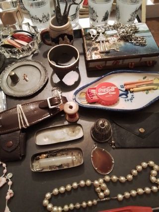 Lote de antigüedades y curiosidades