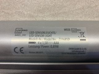 Due faretti notturni a led con sensore