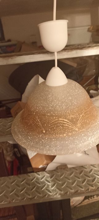 Lampadario beige e Marrone 