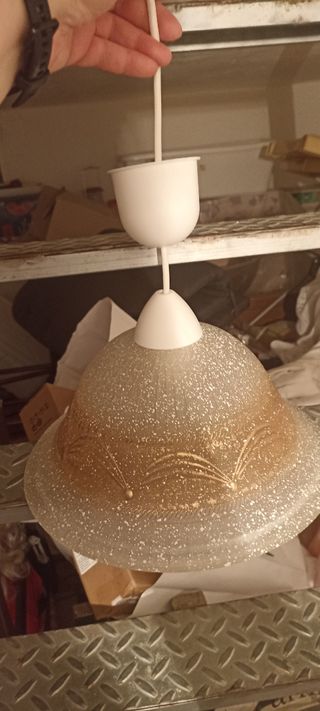 Lampadario beige e Marrone 