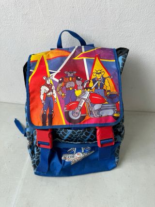 Cartella zaino scuola biker mice blu