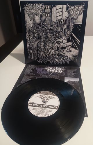 Social Chaos split Bestial Vomit 10"