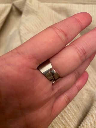 Anillo grande piedra negro