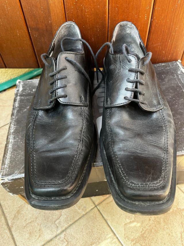 Scarpe eleganti uomo nere tg 41 modello roots