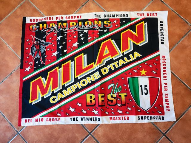 Bandera fútbol AC Milan temporada 95/96