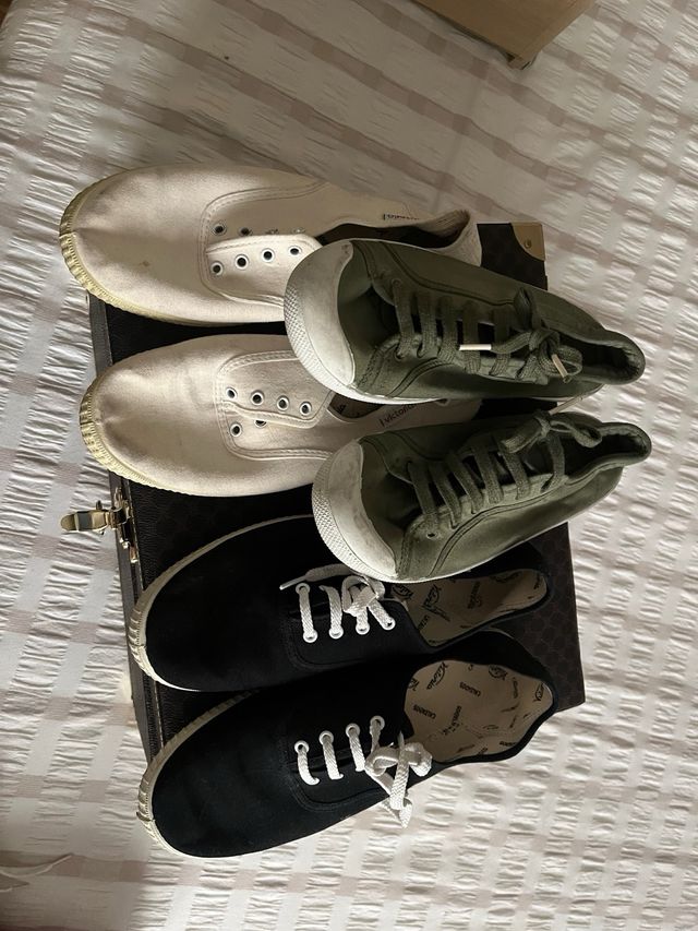 Victorias blanca, negra y verde