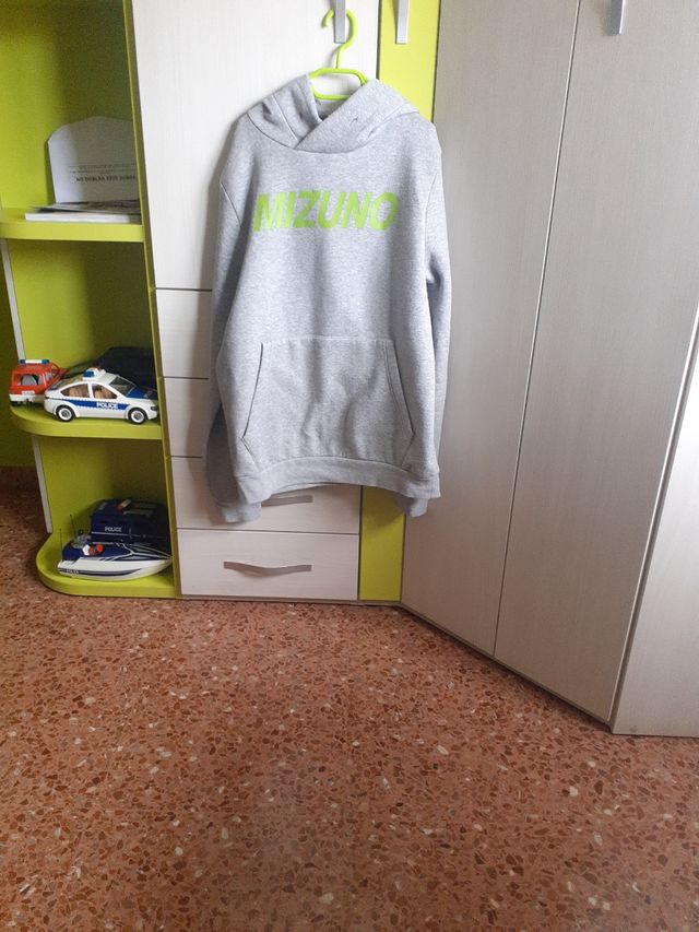 Sudadera gris hombre mizuno