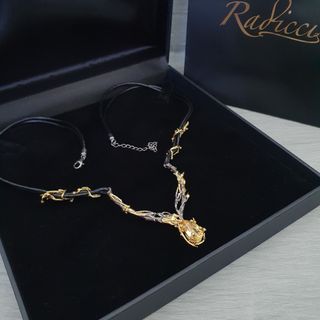 Gargantilla plata 925 doble cordón cuero