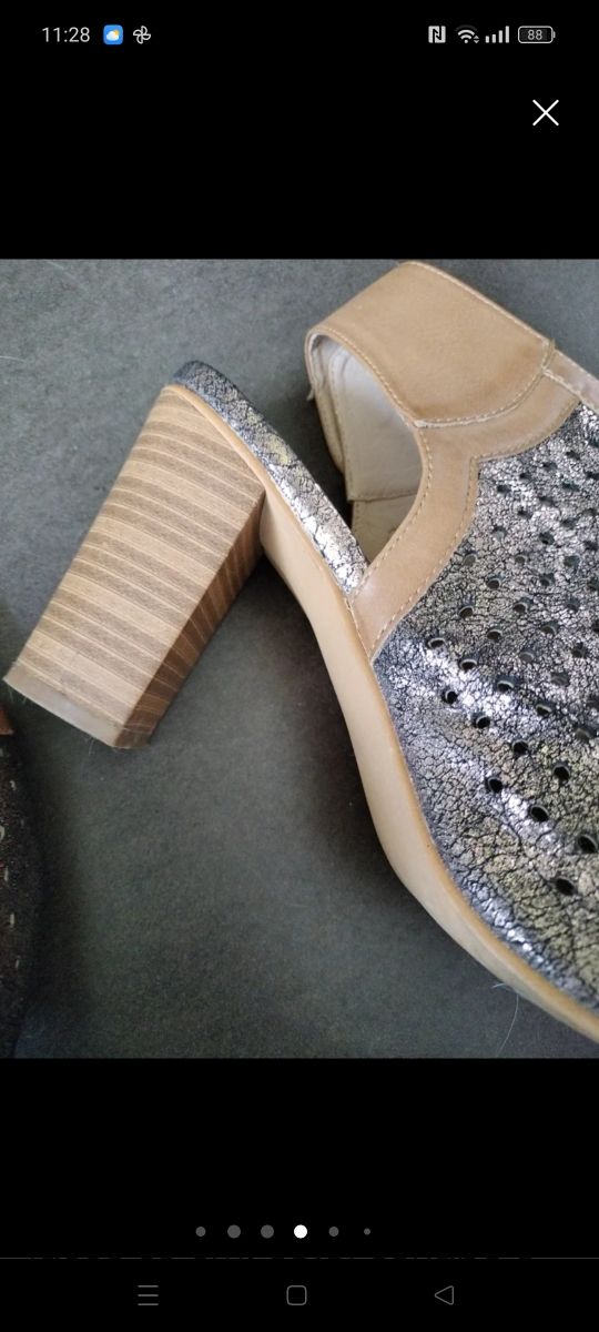 Sandalo tacco alto a tronchetto