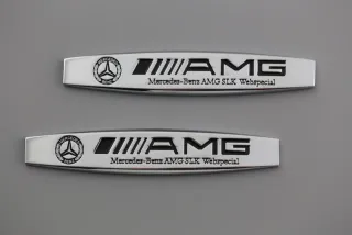 EMBLEMA LATERALES MERCEDES SLK AMG 10x1.5cm
