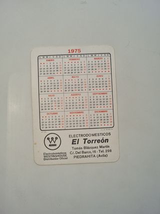 13 postales años 50-60 y 5 calendarios 1975