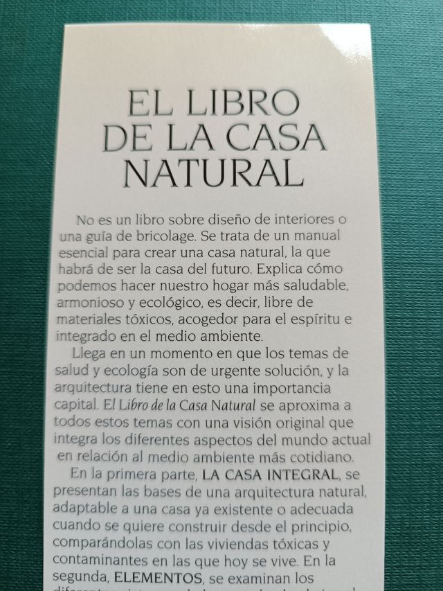 El libro de la casa natural