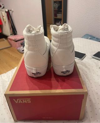 Vans Sk8-Hi Platform 2, blancas, Talla 37