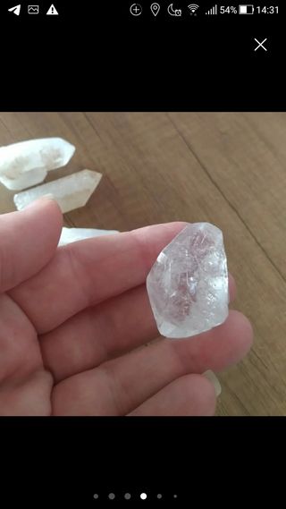 Set completo punte cristallo ialino.