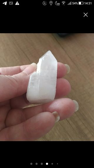 Set completo punte cristallo ialino.