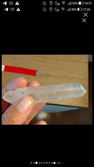 Set completo punte cristallo ialino.