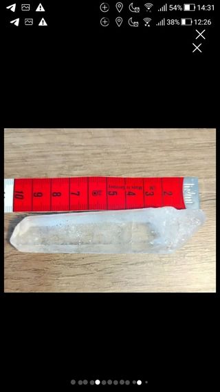 Set completo punte cristallo ialino.