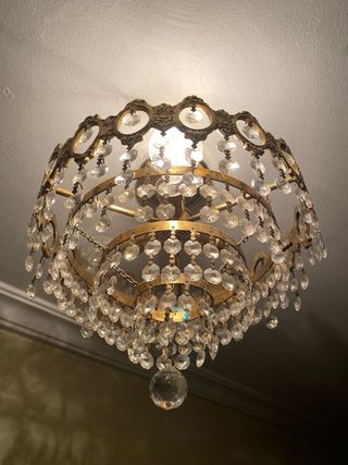 Lámpara de techo de cristales