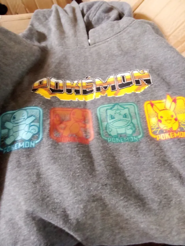 Lote 2 sudaderas  chico Pokemon,Equipo A