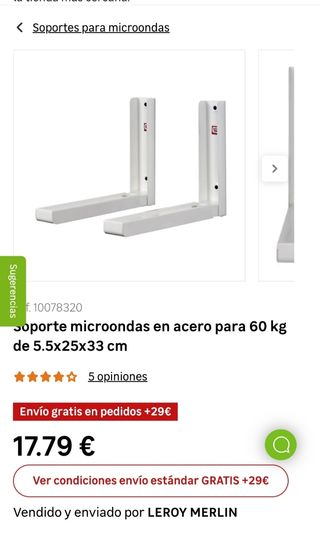 Soporte microondas 