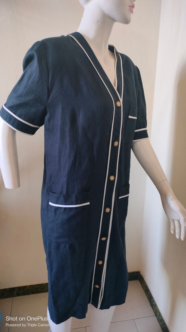 Vestito Luisa spagnoli t.M lino blu