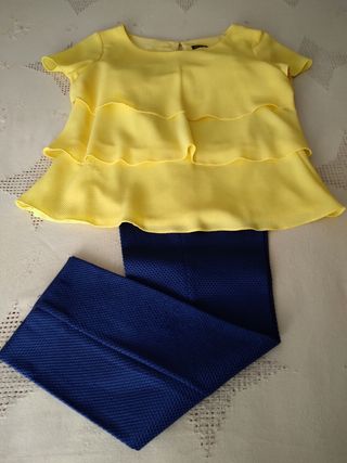 Pantalón y Blusa ( Pilar Prieto)