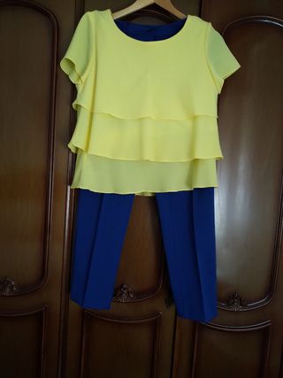 Pantalón y Blusa ( Pilar Prieto)