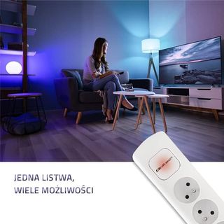 QOLTEC 50280 Multipresa 8 PRESE 1,8 M Bianco
