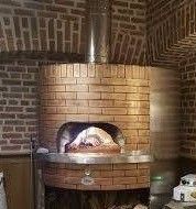 HORNO A LEÑA/GAS 1540  PARA 12 PIZZAS