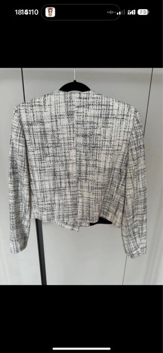 Chaqueta tipo tweed massimo dutti