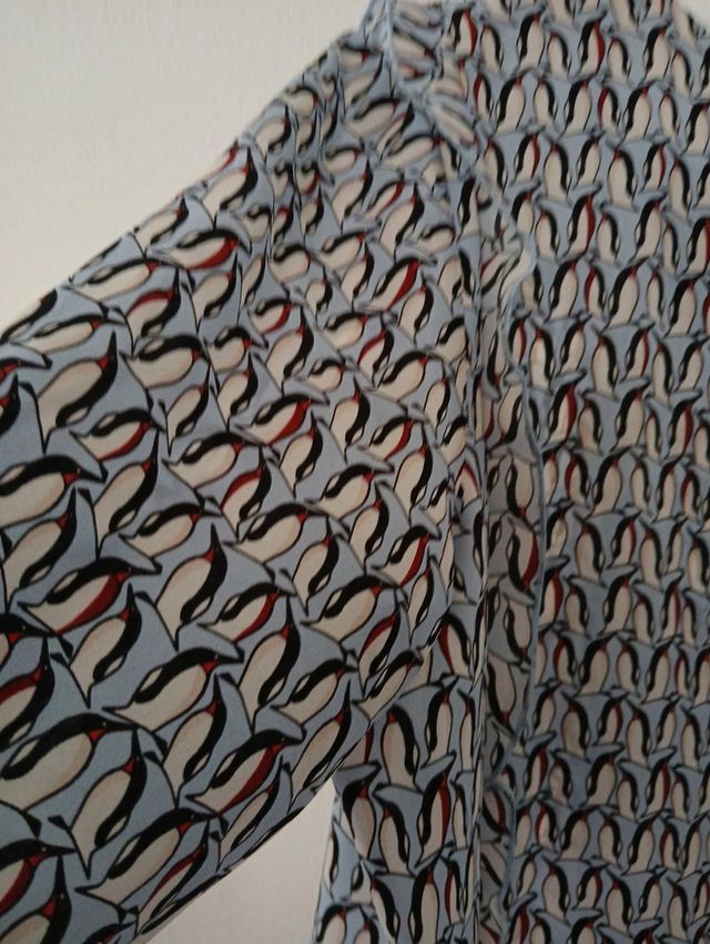 Maglia vintage fantasia seta donna