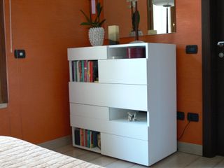 Mobili Presotto - Letto AQUA e cassettiera WING 