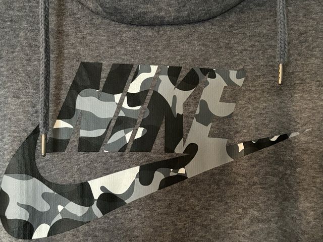 Felpa grigia cappuccio, originale Nike mai usata