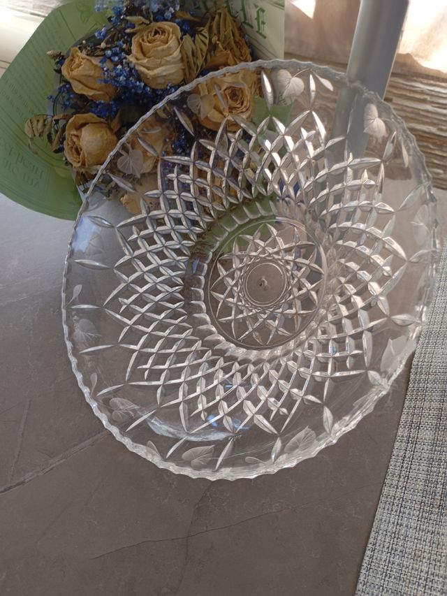 Centro tavolo:puro:crstallo