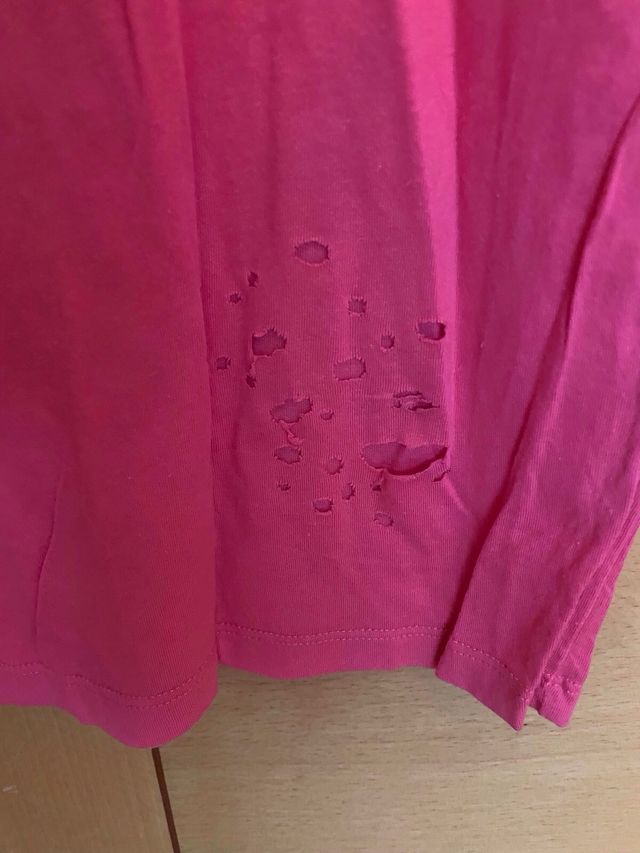 Camiseta manga corta rosa