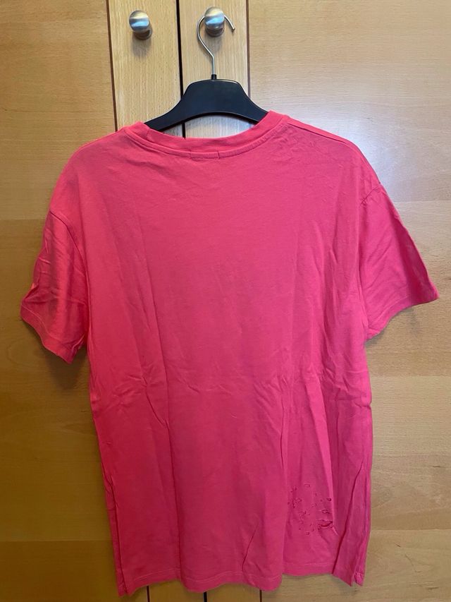 Camiseta manga corta rosa