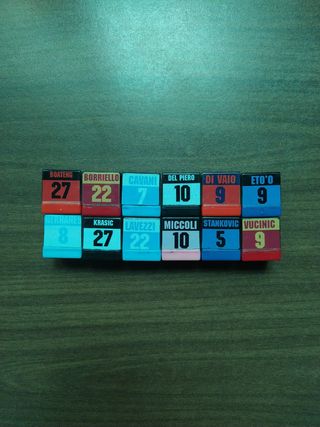 Timbrini con firma calciatori stagione 2010-2011