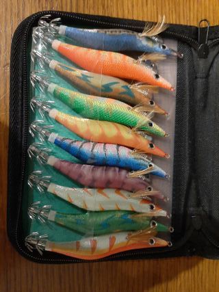 Lote de 10 señuelos de pesca sin estrenar 