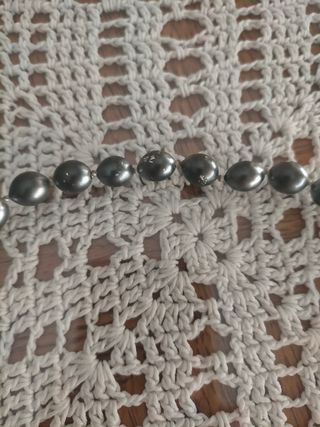 Collar Antiguo con Perlas de Bisutería