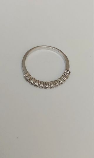 Anillo alianza plata finito