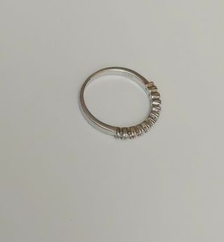 Anillo alianza plata finito
