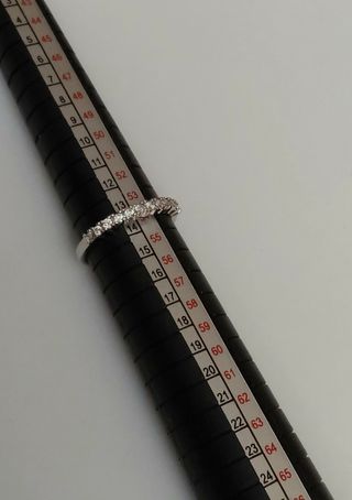 Anillo alianza plata finito