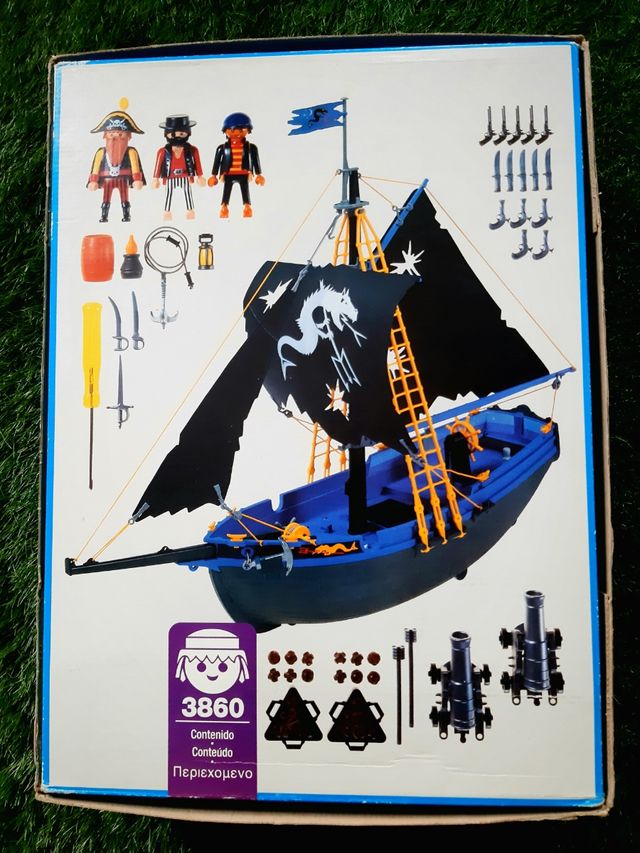Playmobil 3860 Barco Pirata Corsario en caja